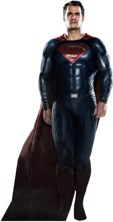 Bvs Superman Transparent Background By Camo Flauge-d9rbndo - Henry Cavill Superman Png (389x745), Png Download