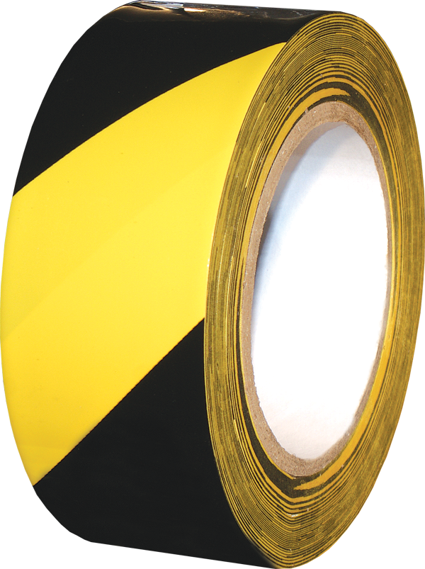 Laminated Safety Striped Pvc Tape - Floor Marking Tape Yellow Black (600x803), Png Download