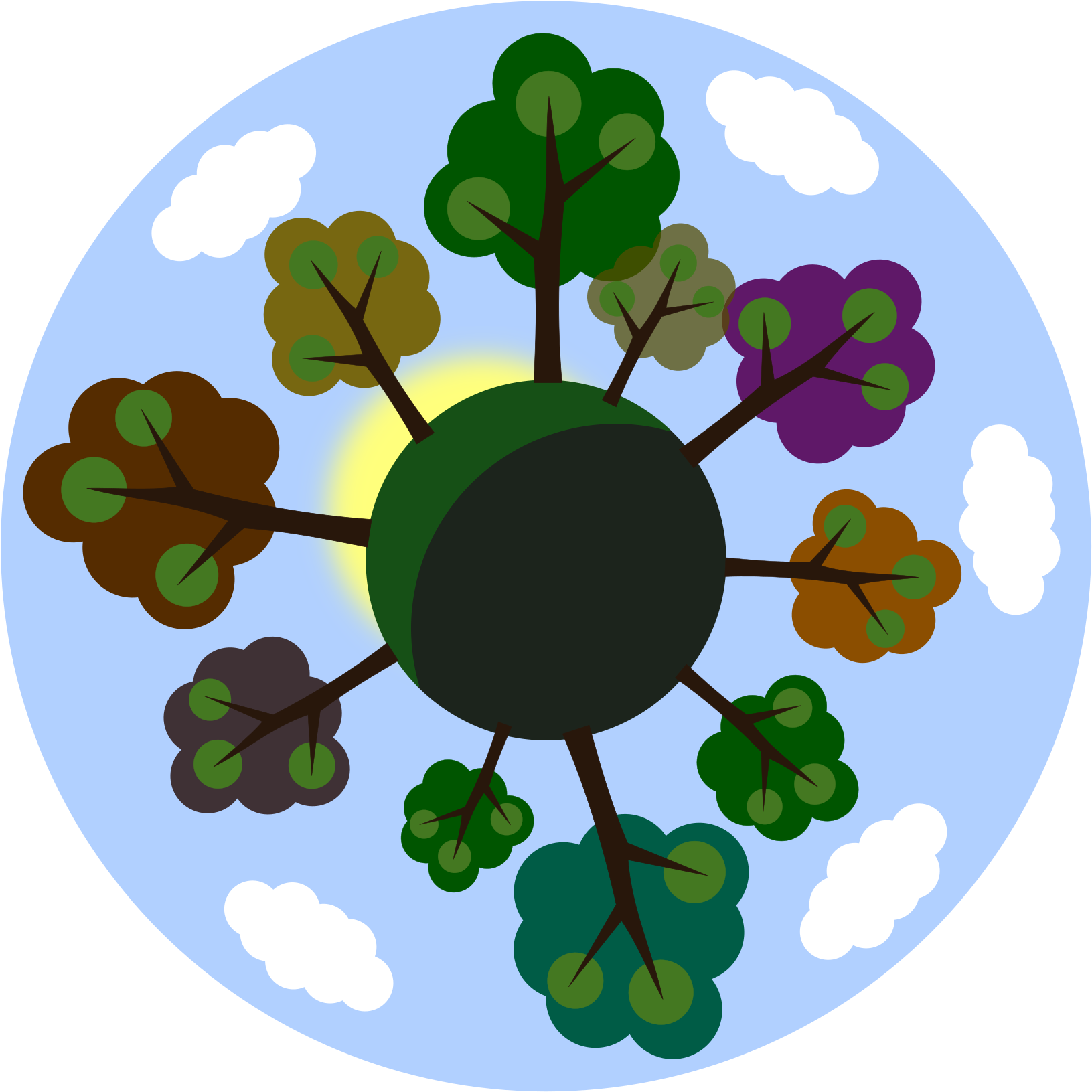 This Free Icons Png Design Of Tiny Tree Planet (1697x2400), Png Download