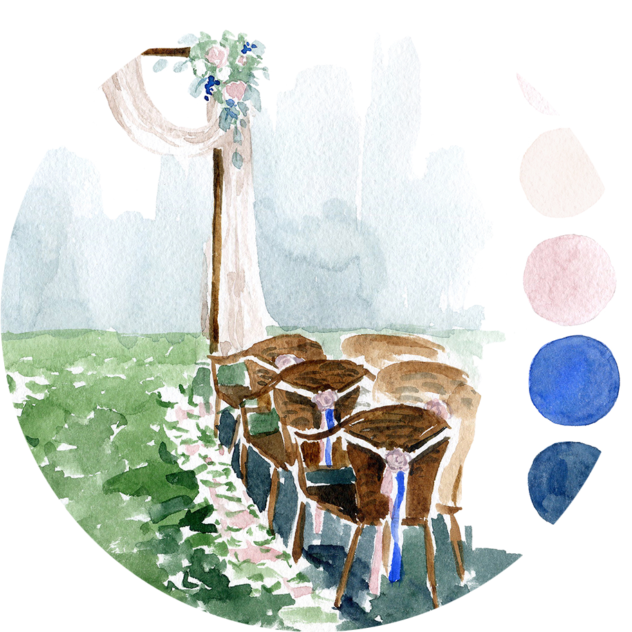 Sketch New - Autumn Wedding Setup Sketch (1000x1000), Png Download