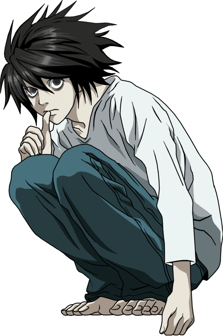 Personajes De Anime Png - Death Note L Notebook (729x1096), Png Download