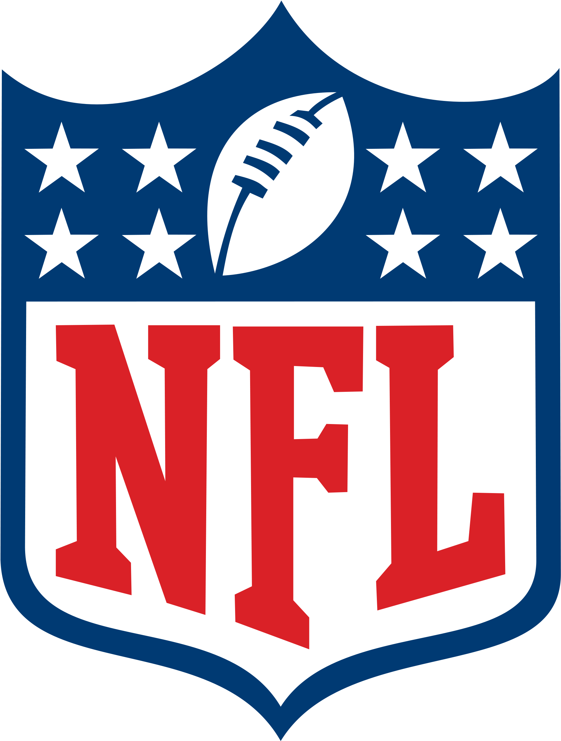 Nfl Logo - National Football League Logo Png (2000x2633), Png Download