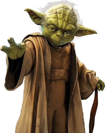 Yoda Lightsaber Png Vector Freeuse Download - Yoda Transparent (980x668), Png Download