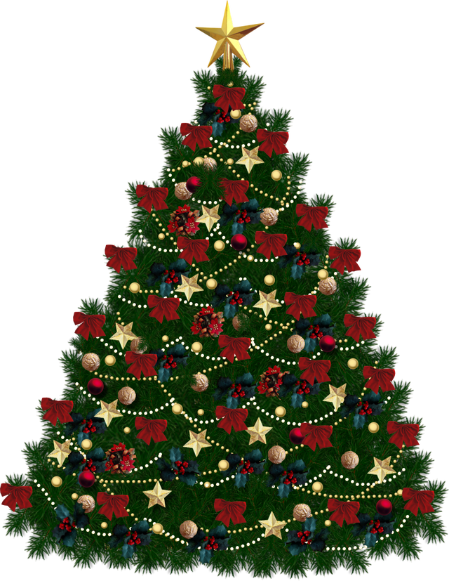Christmas Png Hd - Christmas Tree Clip Art No Background (640x827), Png Download