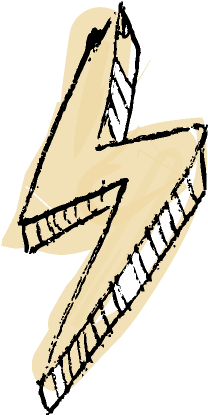 Lightning Bolt - Drawing (296x502), Png Download