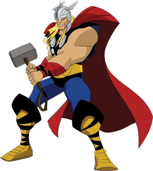 Thor - Vengadores Los Héroes Más Poderosos Del Planeta Thor (522x579), Png Download