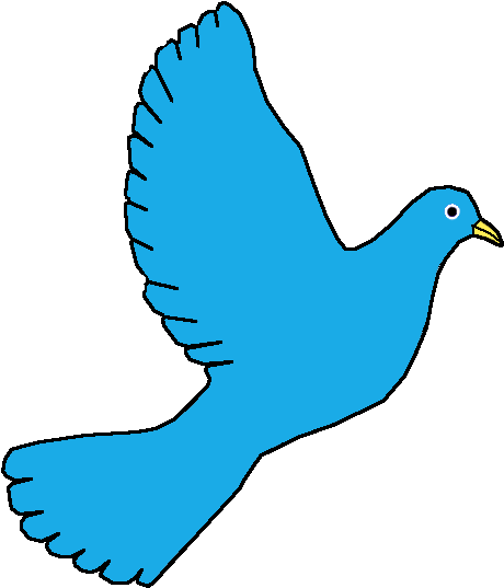 Peace Dove-blue - Peace Blue Dove (598x600), Png Download