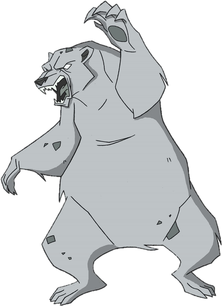 Bear Turned Into Stone (786x1082), Png Download