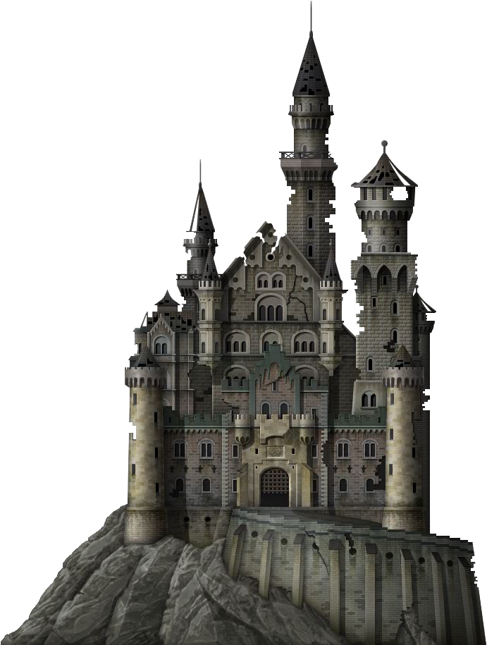 Haunted Castle - Fantasy Catholic Church (700x914), Png Download