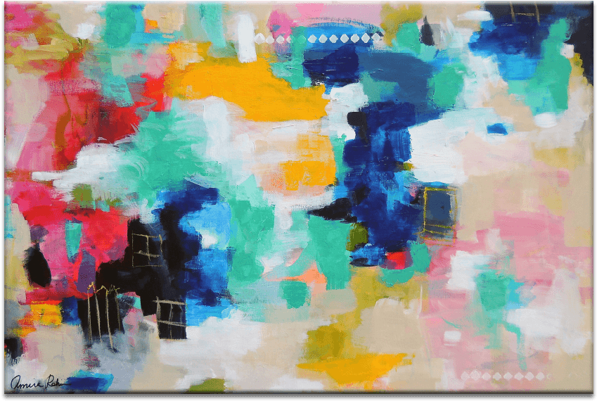 House Picket Fence - Great Big Canvas House With A Picket Fence' By Amira (900x900), Png Download