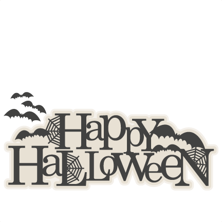 Happy Halloween Title Svg Scrapbook Cut File Cute Clipart - Scrapbooking (432x432), Png Download