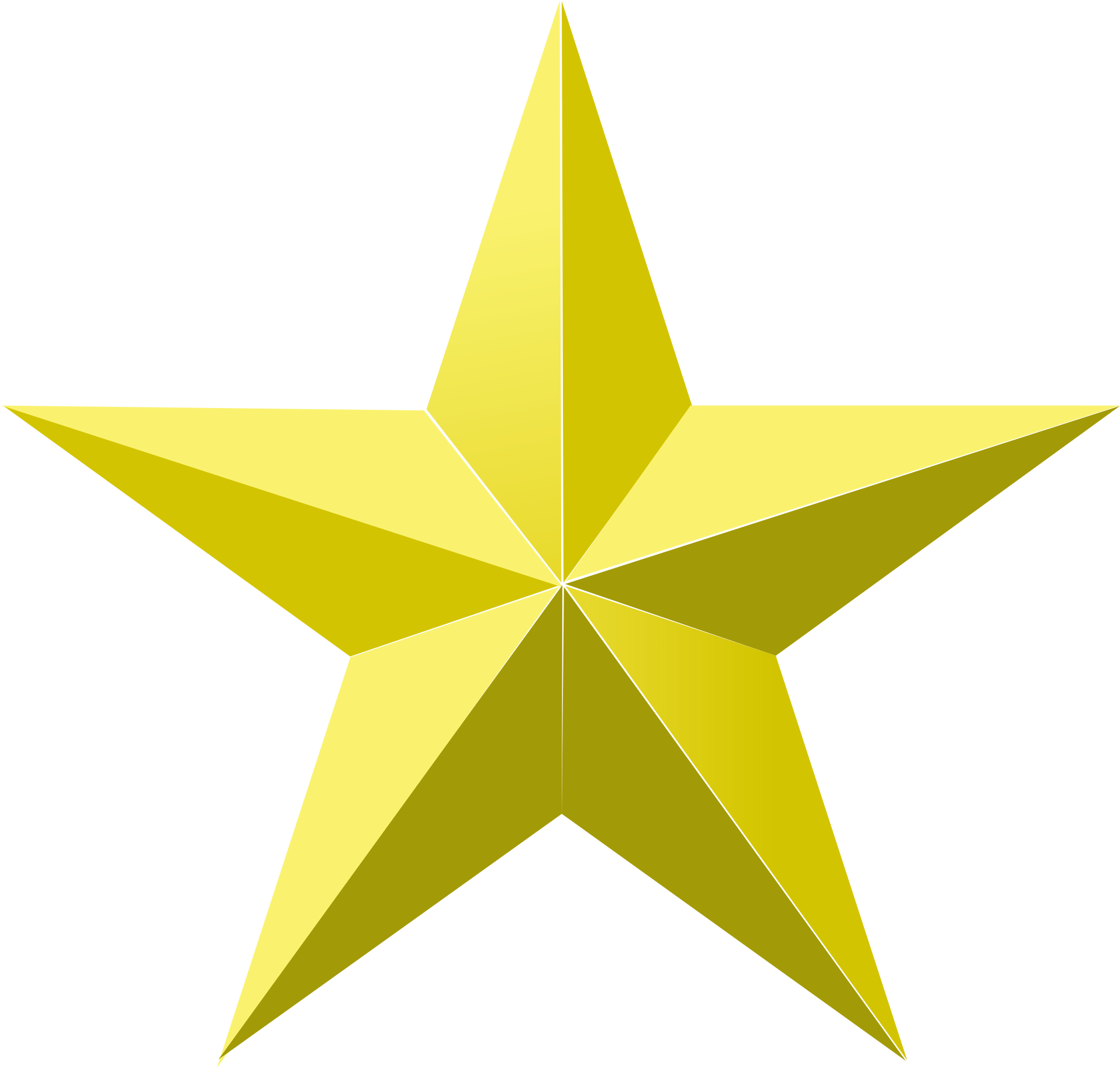 Gold Stars Png - Gold Star Png (2000x1915), Png Download