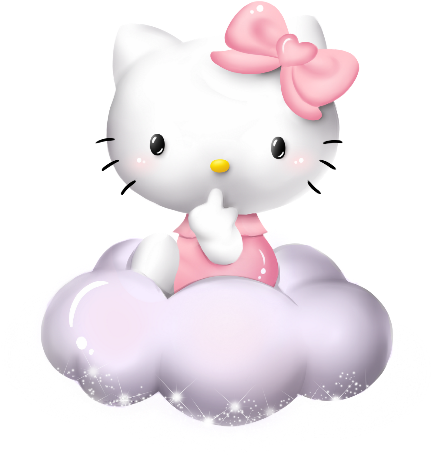 Free Icons Png - Hello Kitty 3d Png (1435x1600), Png Download