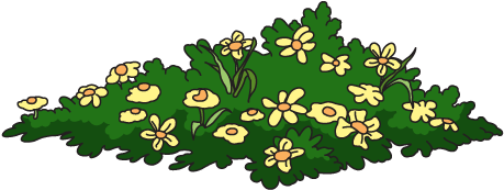 Deco Flower Bush - Illustration (600x313), Png Download