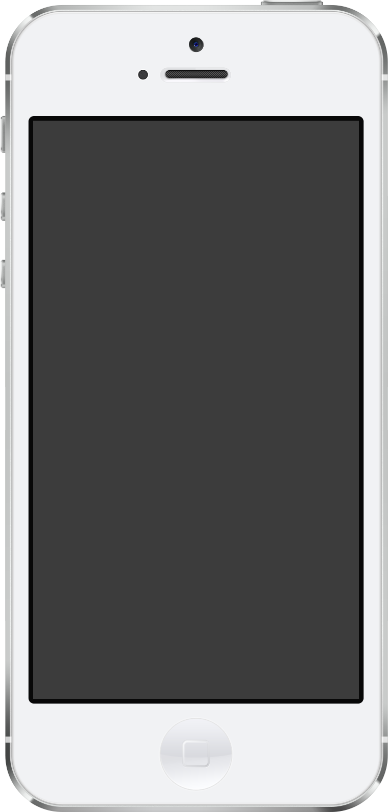 White Iphone Black Screen (837x1678), Png Download