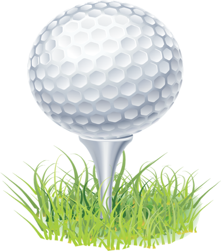 Sports Clip Art - Clipart Golf Ball (469x600), Png Download