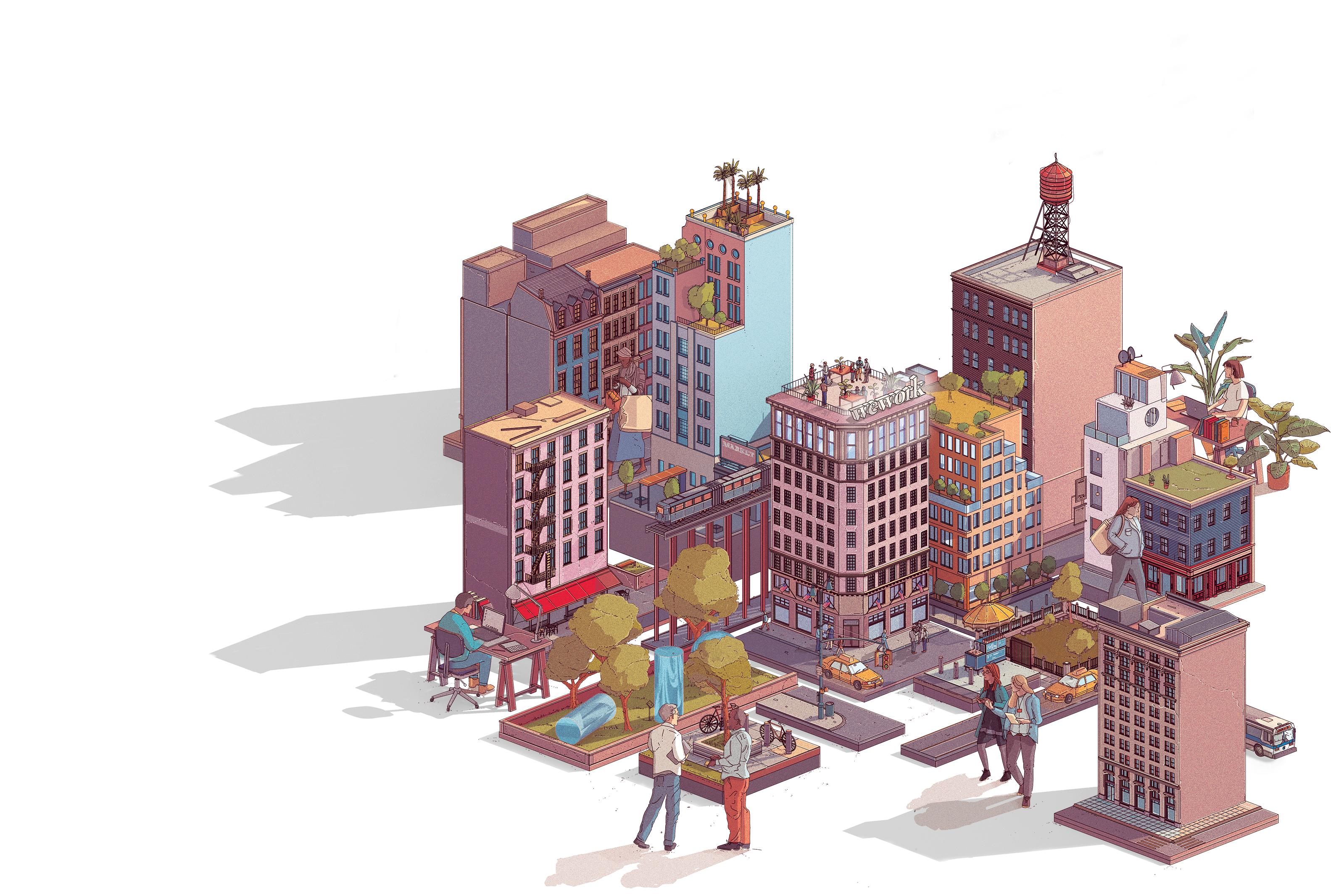 Source - Wework - Wework Economic Impact (3364x3363), Png Download