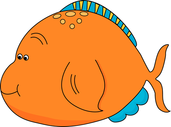 Fish - Orange Fish Clipart (550x407), Png Download