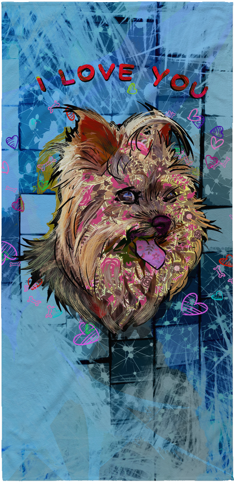Yorkshire Terrier Beach Towel - Yorkshire Terrier Premium Tote Bag - Yellow (1024x1024), Png Download