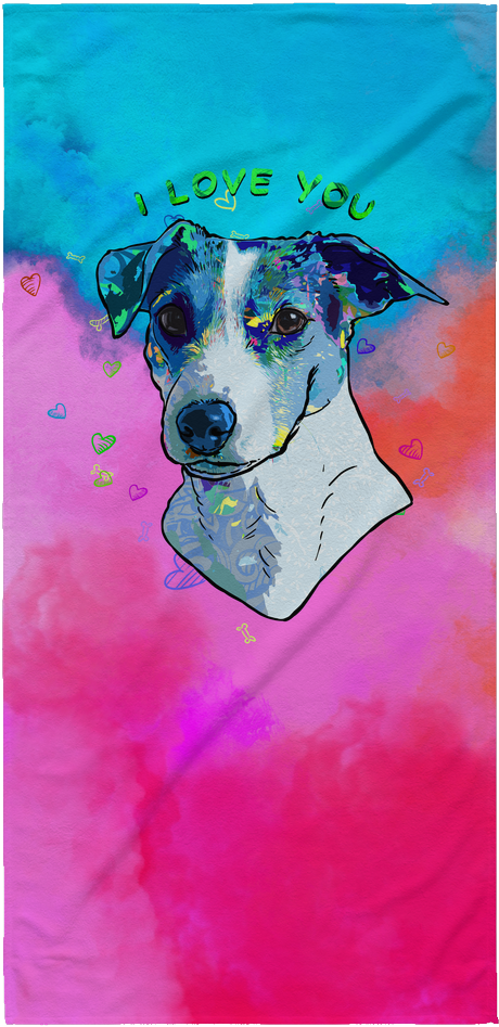 Russell Terrier Beach Towel - Russell Terrier Premium Tote Bag - Purple (1024x1024), Png Download