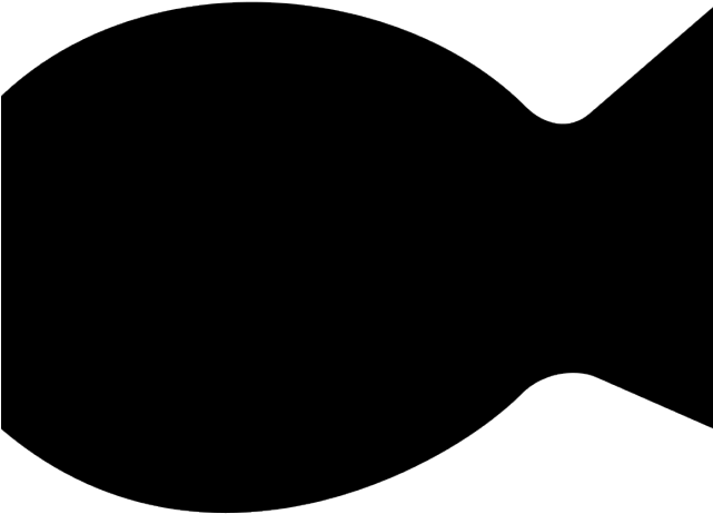 Fish Silhouette - Circle (640x480), Png Download