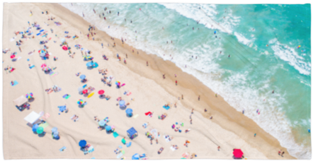 Colors Of Manhattan Printed Beach Towel (500x500), Png Download