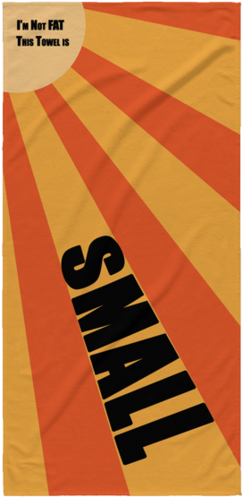 I'm Not Fat, This Towel Is Small Beach Towel - Melodica (600x600), Png Download