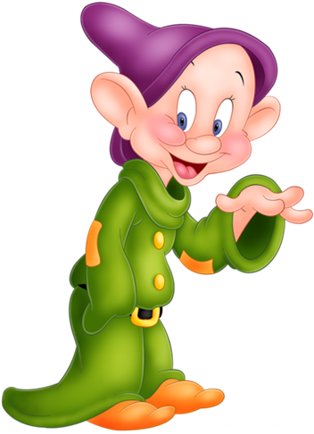 Disney Characters, Kids Cartoon Characters, Snow White - Dopey Grumpy Seven Dwarfs (356x500), Png Download