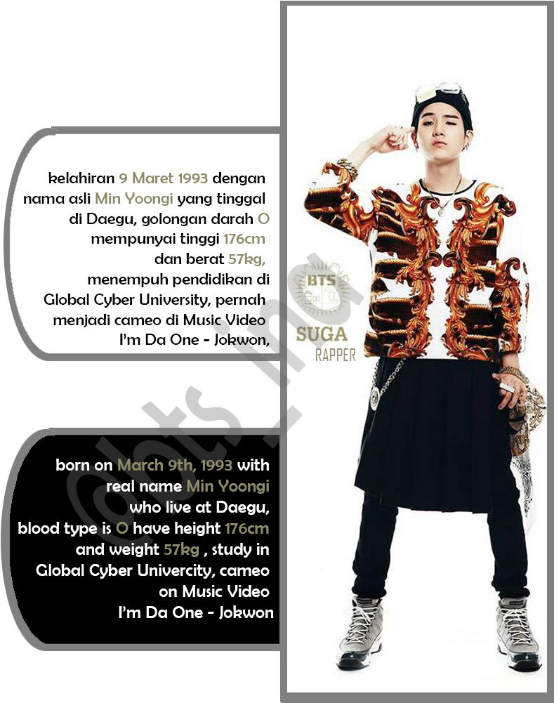 Suga Copy - Bts 2 Cool 4 Skool Suga (800x1000), Png Download