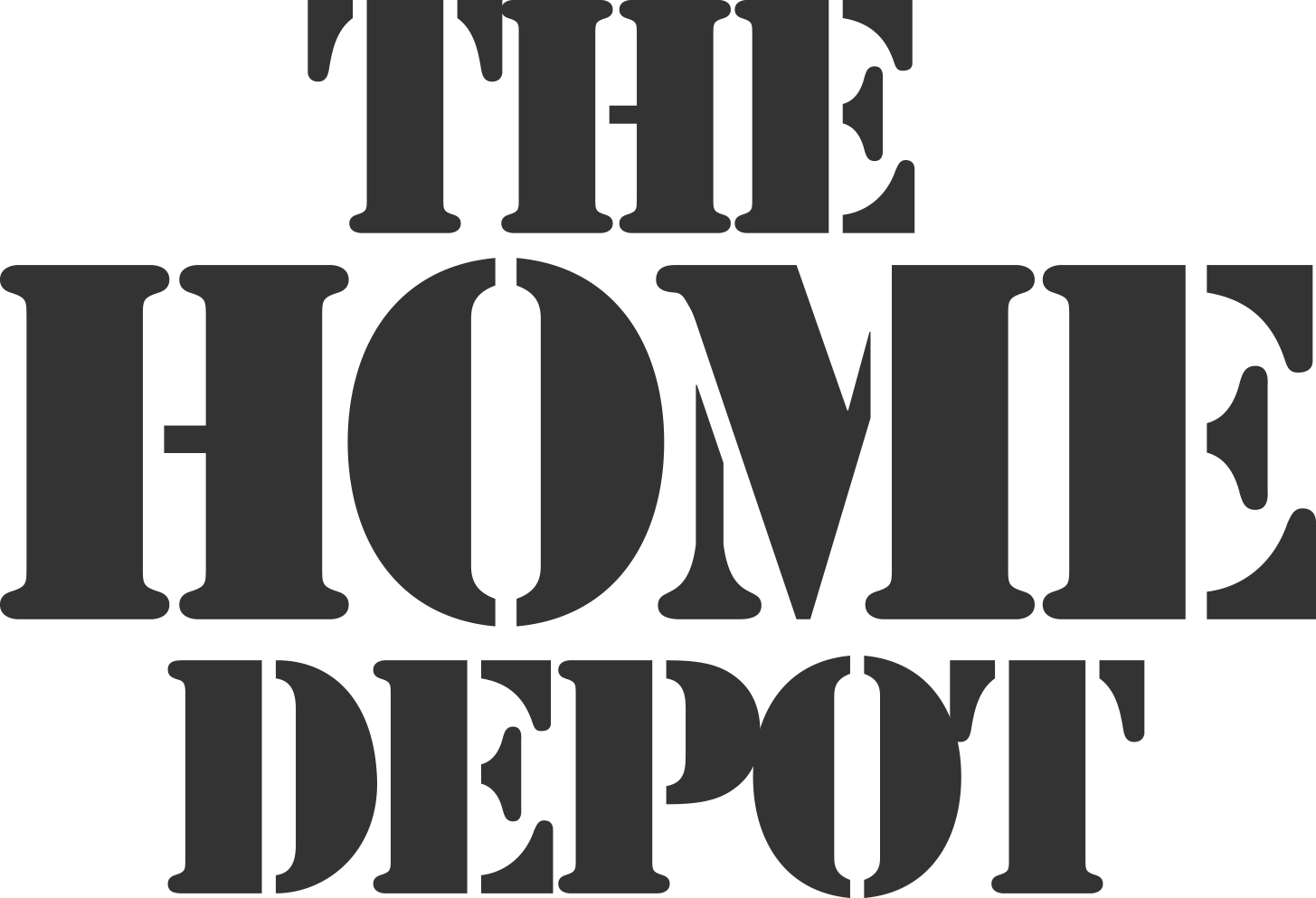 Home Depot Logo Vector Images - Home Depot Logo Black (1455x993), Png Download