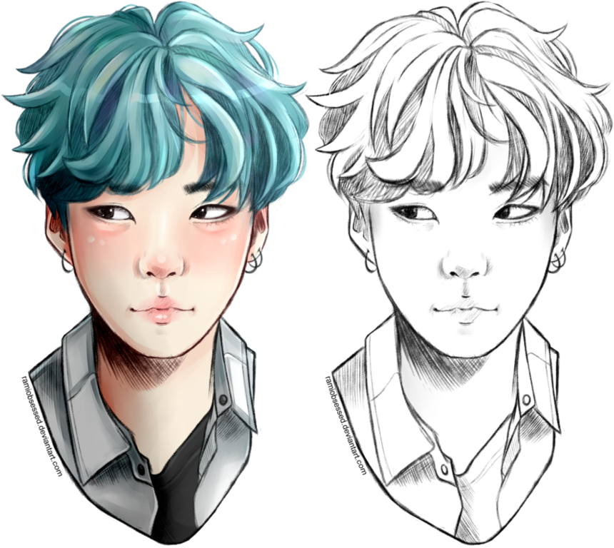 Min Yoongi By Ramiobsessed On Deviantart Clipart Transparent - Suga (992x805), Png Download
