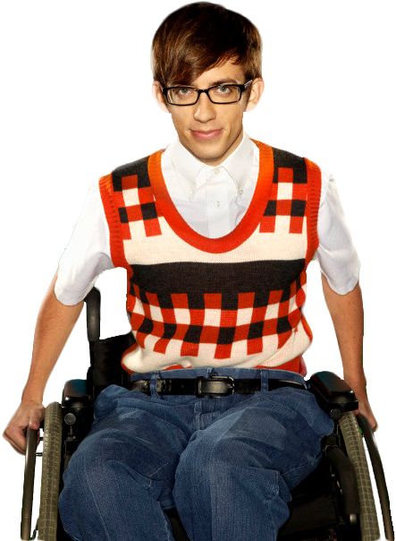 Season One Wheel Chair - Kevin Mchale Artie Abrams (452x653), Png Download