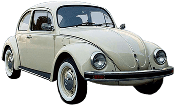Beetle Cream Color - Vw Bug Transparent Background (400x400), Png Download