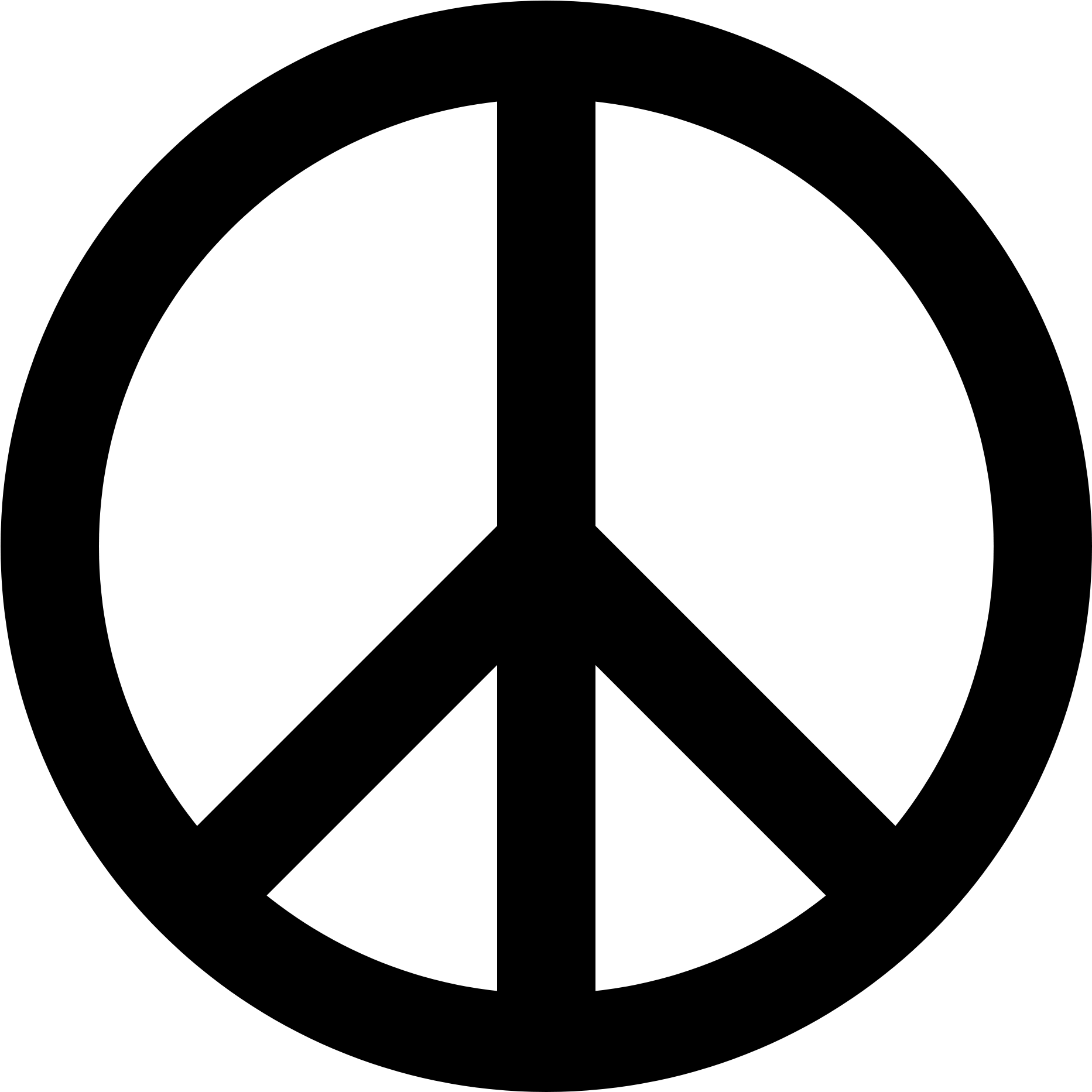 Graphic Library Download Symbol Of Literature Peace - Peace Sign Png (1200x1200), Png Download
