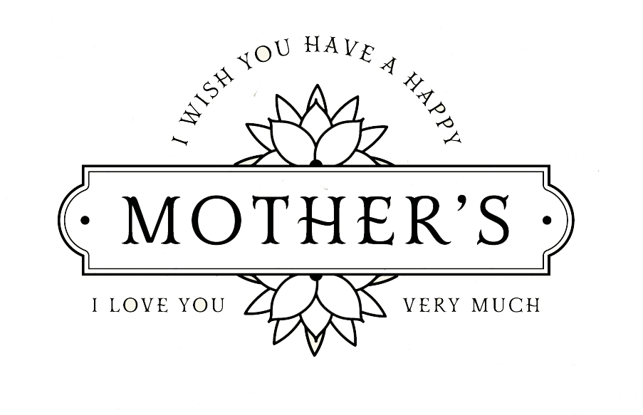 Mothers Day Png - Line Art (932x584), Png Download