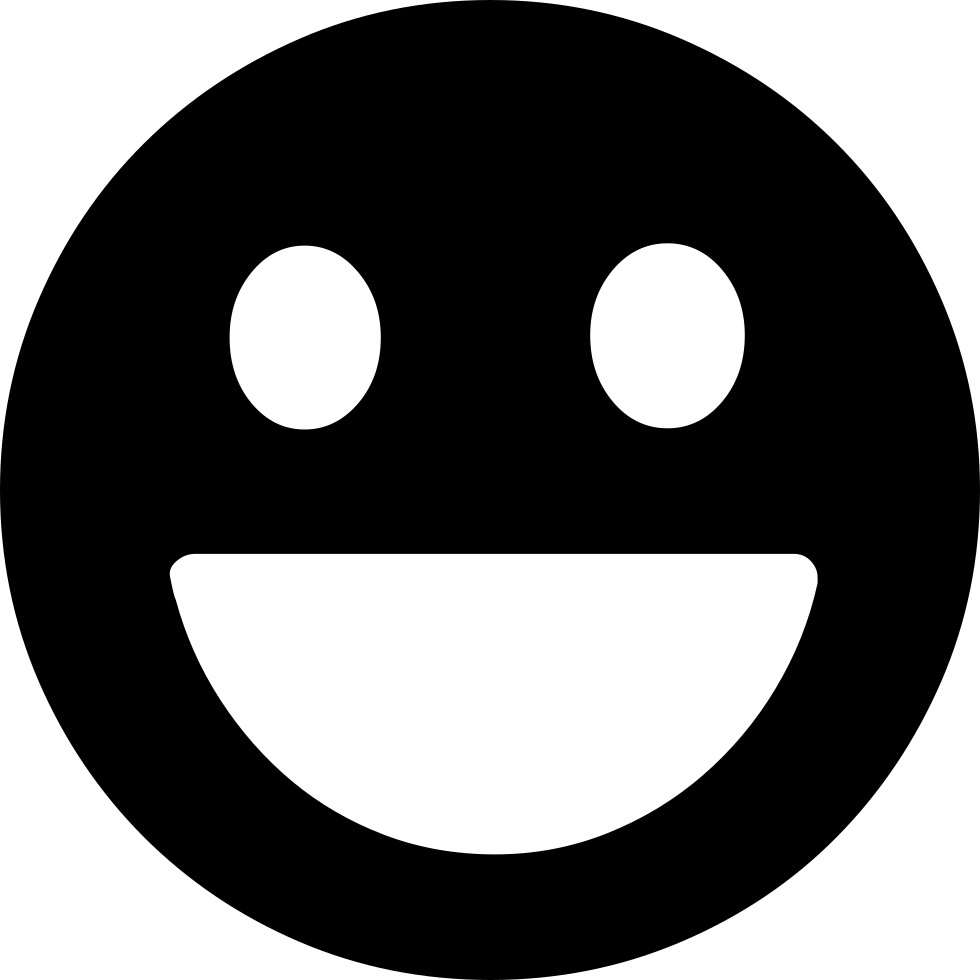 Emoji Smile - - Emoji Icon White Png (980x980), Png Download