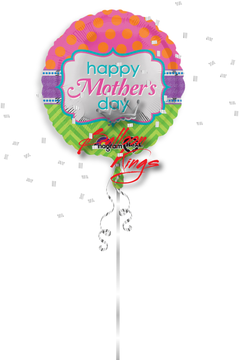 Happy Mothers Day Dots And Chevron - Transparent Happy Day Mother Png (1068x1280), Png Download