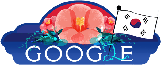 South Korea National Day - South Korea Independence Day Doodle (550x220), Png Download