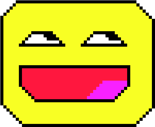 Smile Emoji - Pixel Textbox (540x450), Png Download