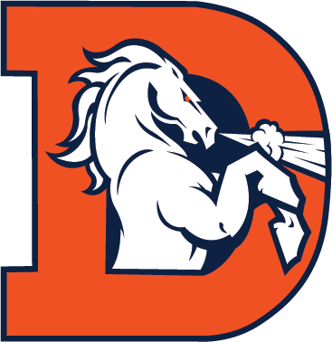 Broncos Logo Png Clip Library Stock - Broncos D Logo Png (367x378), Png Download