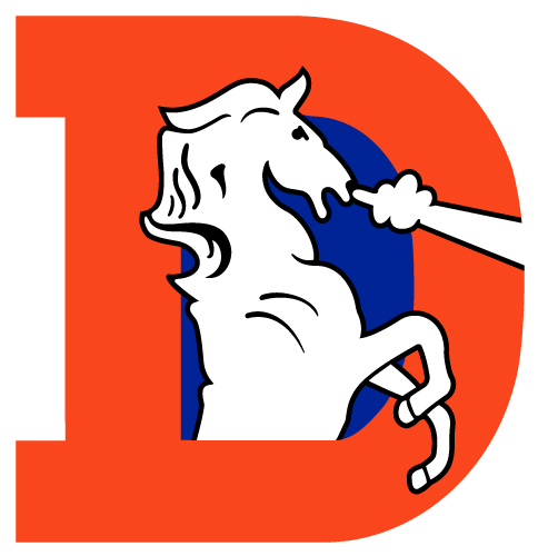 Complete Denver Broncos Helmet History [archive] - Old Denver Broncos Logo (484x500), Png Download