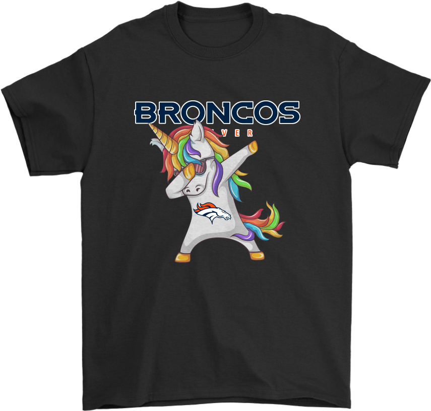Denver Broncos Unicorn Dabbing Football Sports Shirts - Golden Knights Shirt Funny (1024x1024), Png Download