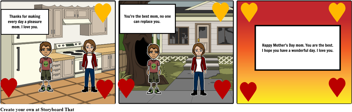 Mother's Day - Cartoon (1164x385), Png Download