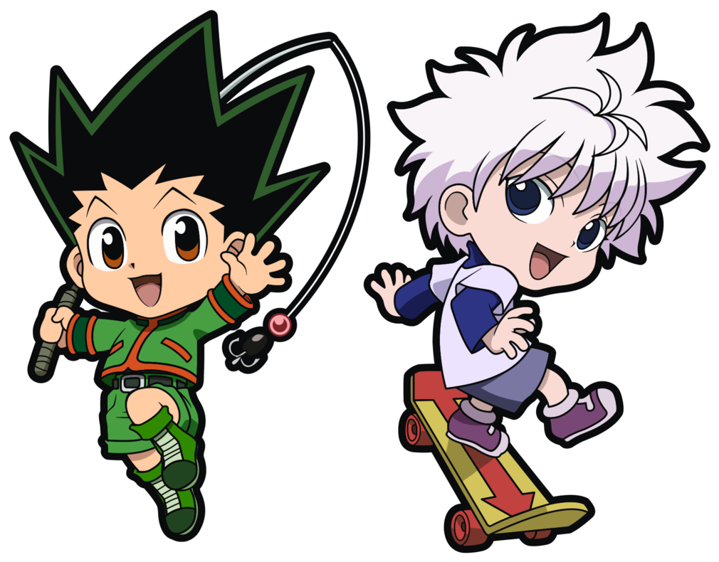 Hisoka Drawing Gon - Hunter X Hunter Chibi (1010x790), Png Download