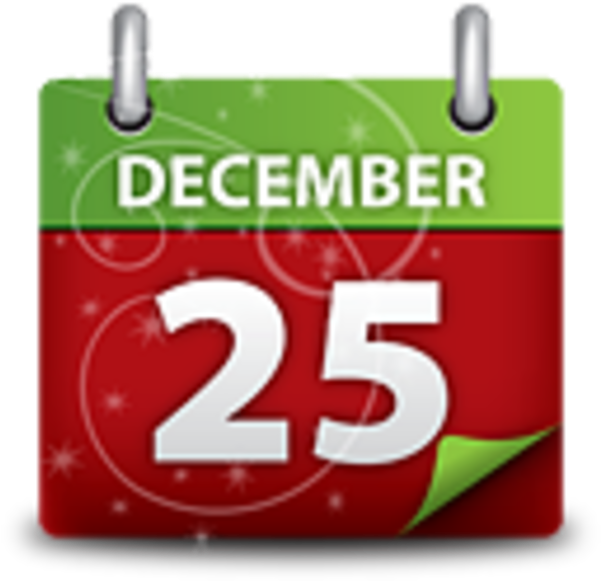 Christmas Calendar Clipart (600x600), Png Download