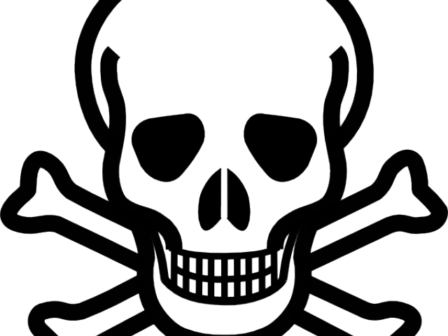 Danger Free On Dumielauxepices Net - Skull And Crossbones (640x480), Png Download