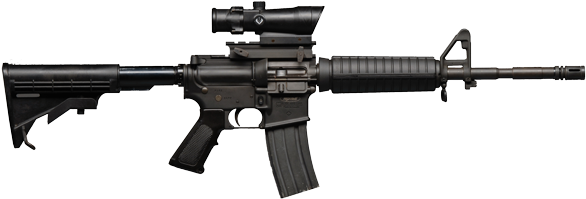 Assault Rifle Png (600x225), Png Download