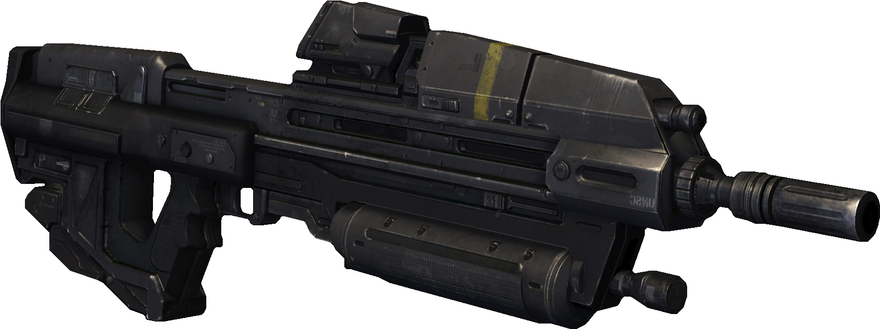 Ma37 Assault Rifle - Halo Reach Assault Rifle (1820x700), Png Download