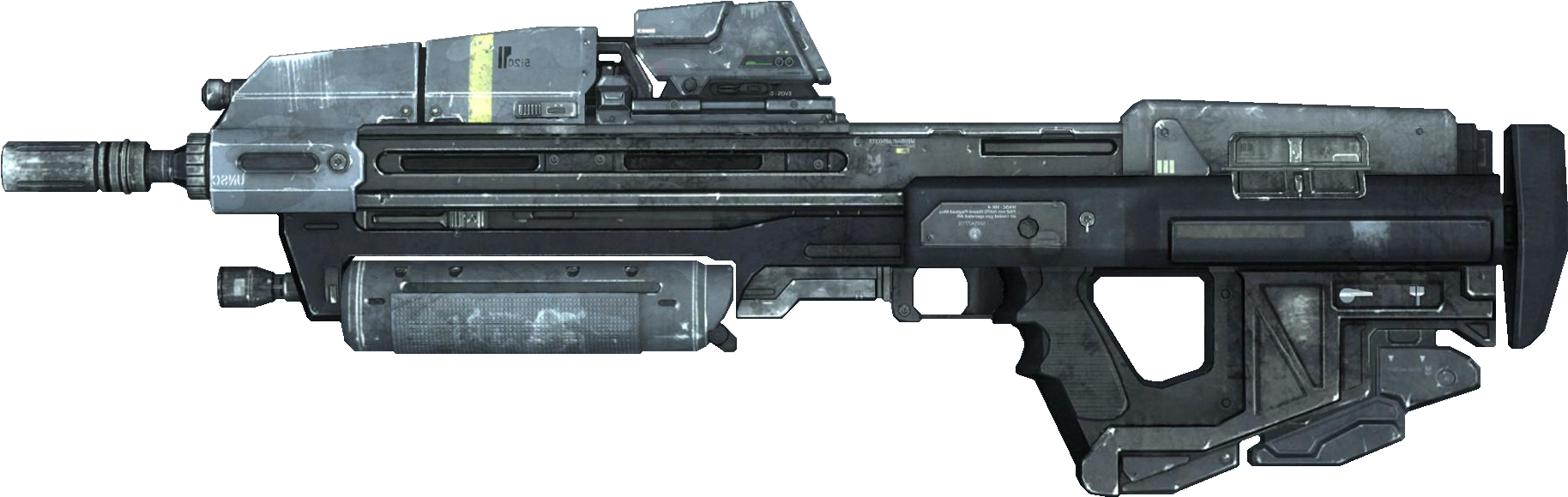 Ma37 Assault Rifle - Firearm (1860x620), Png Download