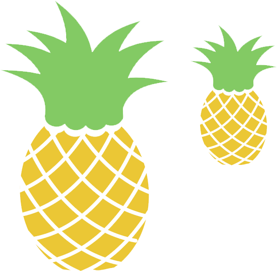 Piña Tumblr Png - Pink Pineapple (710x595), Png Download